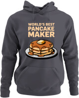 Φούτερ με κουκούλα - Worlds Best Pancake Maker - Color Thumbnail Ανθρακί