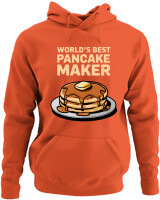 Φούτερ με κουκούλα - Worlds Best Pancake Maker - Color Thumbnail Orange