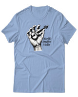 T-Shirt Αντρικό - Worlds Smallest Violin - Color Thumbnail Γαλάζιο