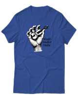 T-Shirt Αντρικό - Worlds Smallest Violin - Color Thumbnail Μπλε Ρουά