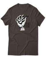T-Shirt Αντρικό - Worlds Smallest Violin - Color Thumbnail Καφέ