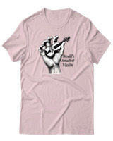 T-Shirt Αντρικό - Worlds Smallest Violin - Color Thumbnail Απαλό Ροζ