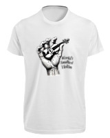 T-Shirt Fit Αντρικό - Worlds Smallest Violin - Color Thumbnail 'Ασπρο