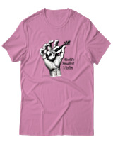T-Shirt  Γυναικείο - Worlds Smallest Violin - Color Thumbnail Ροζ