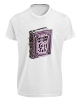 T-Shirt Fit Αντρικό - Writing My Own Fairytale - Color Thumbnail 'Ασπρο