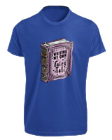 T-Shirt Fit Αντρικό - Writing My Own Fairytale - Color Thumbnail Μπλε Ρουά
