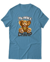 T-Shirt Αντρικό - Yes You Are A Champ - Color Thumbnail Τιρκουάζ