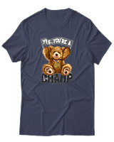T-Shirt Αντρικό - Yes You Are A Champ - Color Thumbnail Μπλε Γκρι