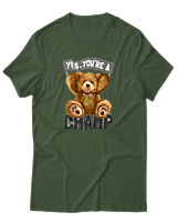 T-Shirt Αντρικό - Yes You Are A Champ - Color Thumbnail Κυπαρισσί