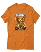 T-Shirt Αντρικό - Yes You Are A Champ - Color Thumbnail Πορτοκαλί