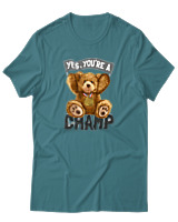 T-Shirt Αντρικό - Yes You Are A Champ - Color Thumbnail Μπλε Πράσινο