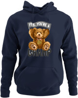 Φούτερ με κουκούλα - Yes You Are A Champ - Color Thumbnail Navy Blue