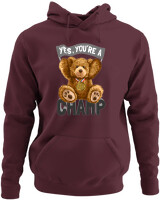 Φούτερ με κουκούλα - Yes You Are A Champ - Color Thumbnail Marron