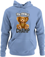 Φούτερ με κουκούλα - Yes You Are A Champ - Color Thumbnail Blue Carolina