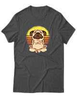 T-Shirt Αντρικό - Yoga Dog - Color Thumbnail Ανθρακί