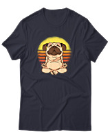 T-Shirt Αντρικό - Yoga Dog - Color Thumbnail Σκούρο Μπλε