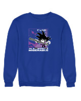 Φούτερ χωρίς κουκούλα Γυναικείο - Yong Son Goku - Color Thumbnail Μπλε Ρουά