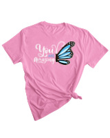 T-Shirt Woman Fashion Γυναικείο - You Are Amazing - Color Thumbnail PINK