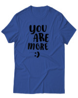 T-Shirt Αντρικό - You Are More - Color Thumbnail Μπλε Ρουά
