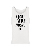 Αμάνικο Μπλουζάκι Αντρικό - You Are More - Color Thumbnail 'Ασπρο