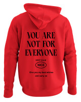Φούτερ με κουκούλα - You Are Not For Everyone - Color Thumbnail Κόκκινο