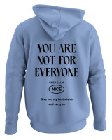 Φούτερ με κουκούλα - You Are Not For Everyone - Color Thumbnail Blue Carolina