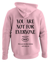 Φούτερ με κουκούλα - You Are Not For Everyone - Color Thumbnail Pink