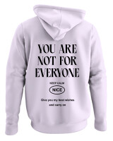 Φούτερ με κουκούλα - You Are Not For Everyone - Color Thumbnail Λιλά