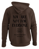 Φούτερ με κουκούλα - You Are Not For Everyone - Color Thumbnail Καφέ