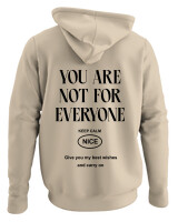 Φούτερ με κουκούλα - You Are Not For Everyone - Color Thumbnail Μπέζ