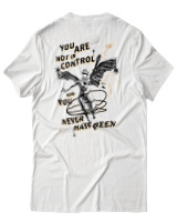 T-Shirt Αντρικό - You Are Not In Control - Color Thumbnail Άσπρο