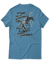 T-Shirt Αντρικό - You Are Not In Control - Color Thumbnail Τιρκουάζ
