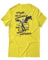 T-Shirt Αντρικό - You Are Not In Control - Color Thumbnail Κίτρινο