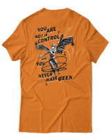 T-Shirt Αντρικό - You Are Not In Control - Color Thumbnail Πορτοκαλί