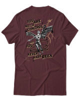 T-Shirt Αντρικό - You Are Not In Control - Color Thumbnail Μπορντό