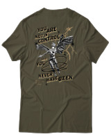 T-Shirt Αντρικό - You Are Not In Control - Color Thumbnail Χακί