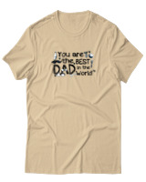 T-Shirt  Γυναικείο - You Are The Best Dad In The World - Color Thumbnail Μπέζ