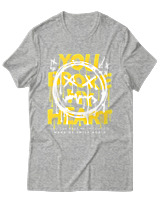 T-Shirt Αντρικό - You Broke My Heart - Color Thumbnail Γκρι Μελανζέ