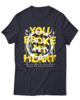 T-Shirt Αντρικό - You Broke My Heart - Color Thumbnail Σκούρο Μπλε