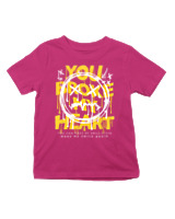 T-Shirt  Παιδικό - You Broke My Heart - Color Thumbnail Φουξια