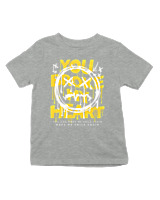 T-Shirt  Παιδικό - You Broke My Heart - Color Thumbnail Γκρι Μελανζέ