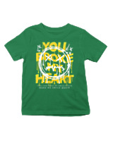 T-Shirt  Παιδικό - You Broke My Heart - Color Thumbnail Πράσινο