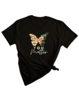 T-Shirt Woman Fashion Γυναικείο - You Matter - Color Thumbnail BLACK