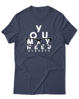 T-Shirt Αντρικό - You May Need Glasses - Color Thumbnail Μπλε Γκρι