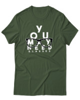 T-Shirt Αντρικό - You May Need Glasses - Color Thumbnail Κυπαρισσί