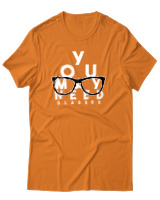 T-Shirt Αντρικό - You May Need Glasses - Color Thumbnail Πορτοκαλί