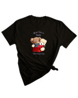 T-Shirt Woman Fashion Γυναικείο - You Need A Hug - Color Thumbnail BLACK