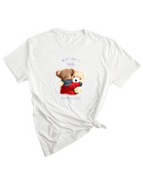 T-Shirt Woman Fashion Γυναικείο - You Need A Hug - Color Thumbnail WHITE