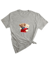 T-Shirt Woman Fashion Γυναικείο - You Need A Hug - Color Thumbnail GREY MELANZE