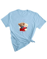 T-Shirt Woman Fashion Γυναικείο - You Need A Hug - Color Thumbnail SKY BLUE